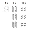 WALLBOX кронштейны установки модуля инсталляции в профиль (6 шт.)